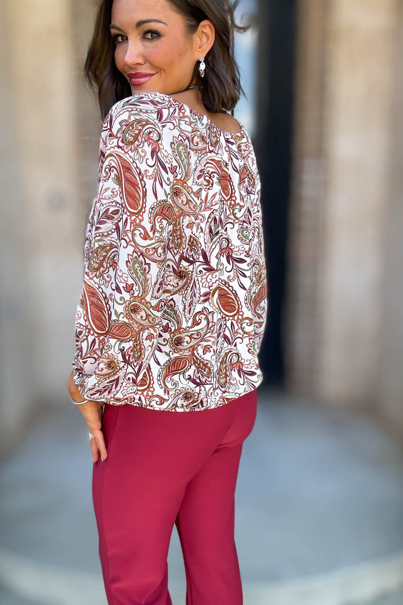 Floral Mix Media Bubble Hem Pleat Peasant