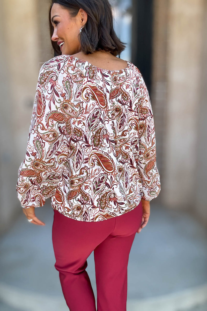 Floral Mix Media Bubble Hem Pleat Peasant