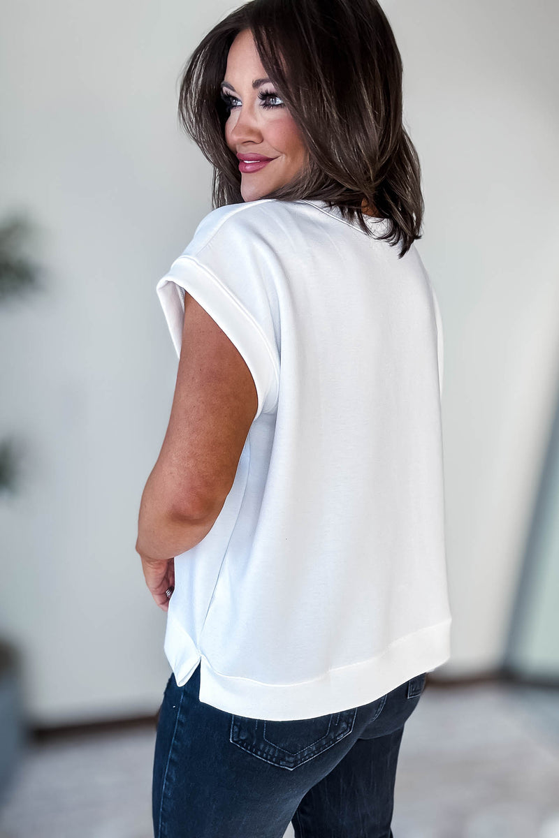 Scuba Ivory Short Sleeve Sweatshirt