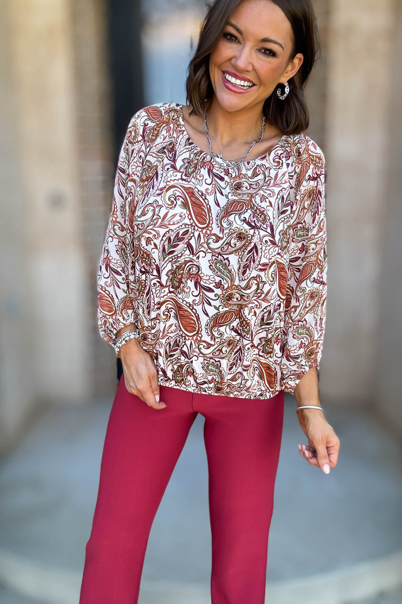 Floral Mix Media Bubble Hem Pleat Peasant