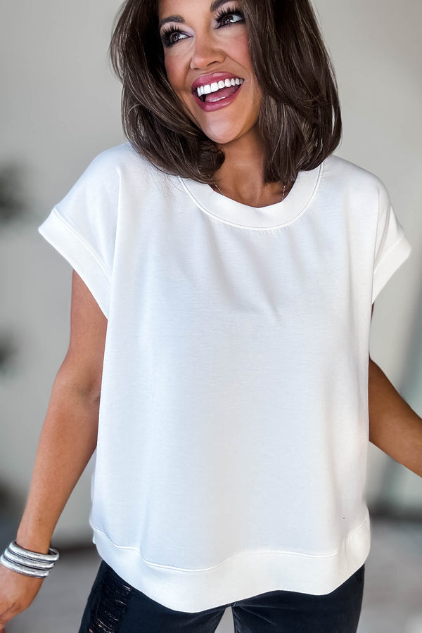 Scuba Ivory Short Sleeve Sweatshirt