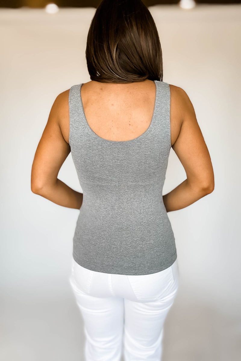 Seamless Grey Tank Top