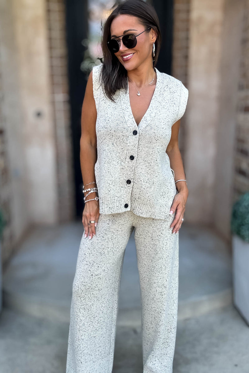 Mable Sands Of Life Relaxed Fit Sleeveless Sweater Pants