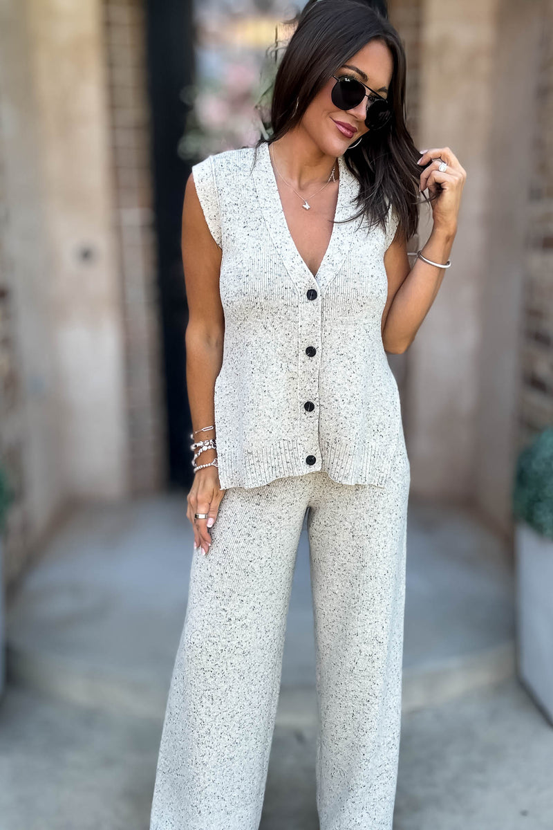 Mable Sands Of Life Relaxed Fit Sleeveless Sweater Pants