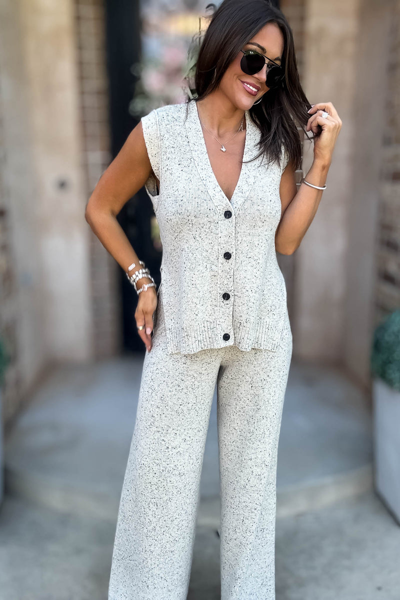 Mable Sands Of Life Relaxed Fit Sleeveless Sweater Pants