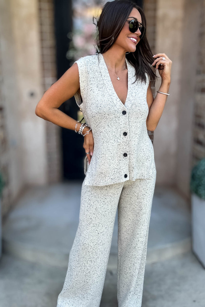 Mable Sands Of Life Relaxed Fit Sleeveless Sweater Pants
