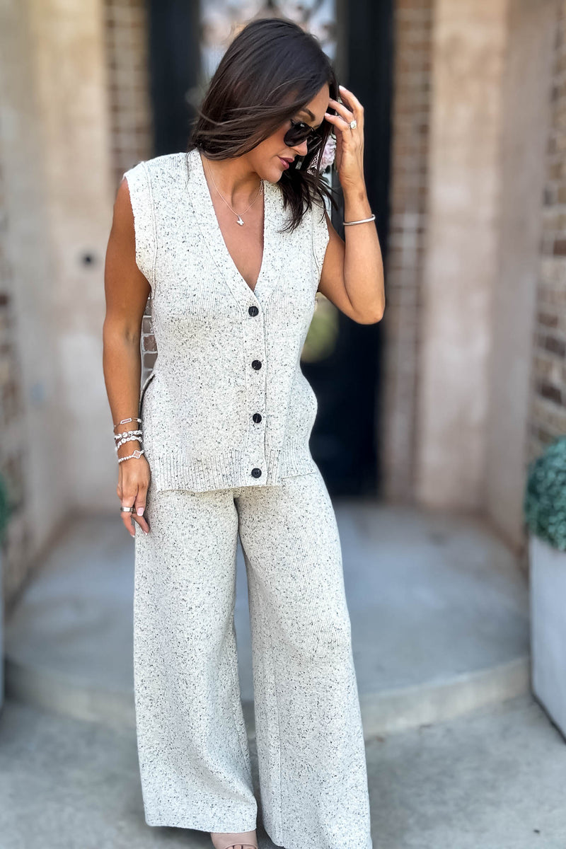Mable Sands Of Life Relaxed Fit Sleeveless Sweater Pants