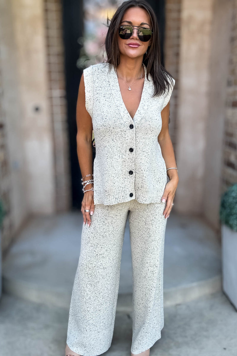 Mable Sands Of Life Relaxed Fit Sleeveless Sweater Pants
