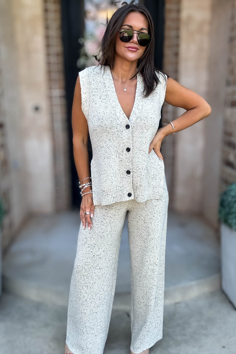 Mable Sands Of Life Relaxed Fit Sleeveless Sweater Pants