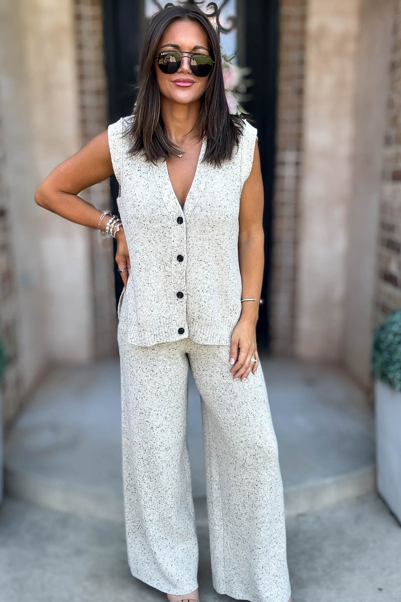 Mable Sands Of Life Relaxed Fit Sleeveless Sweater Pants
