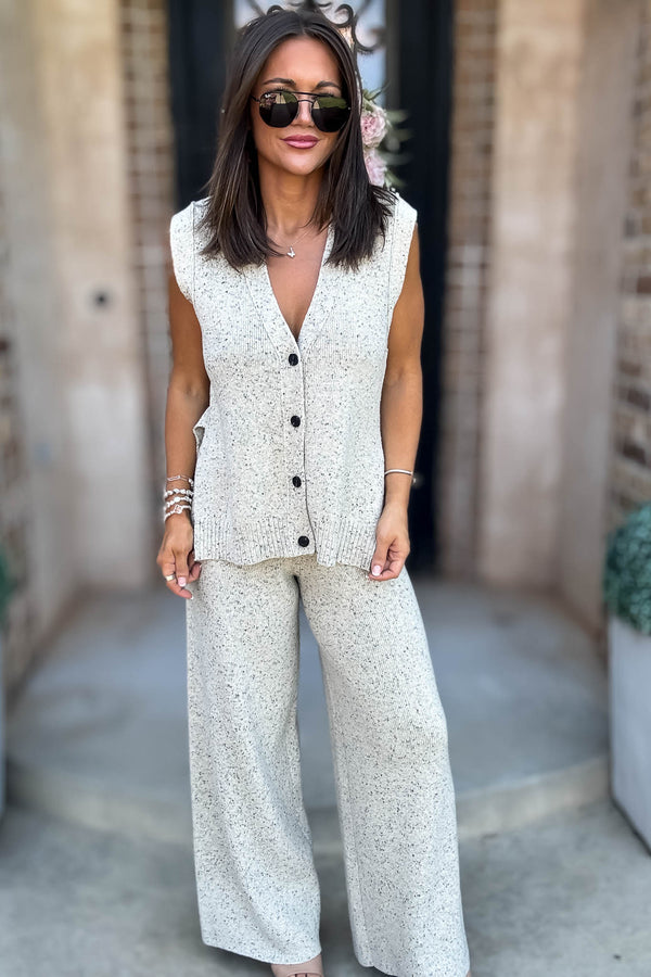 Mable Sands Of Life Relaxed Fit Sleeveless Sweater Pants