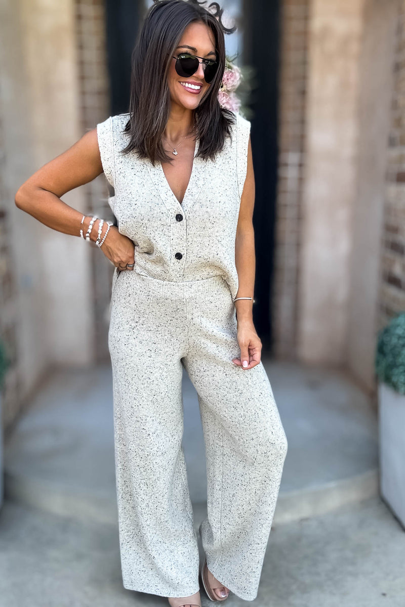 Mable Sands Of Life Relaxed Fit Sleeveless Sweater Pants