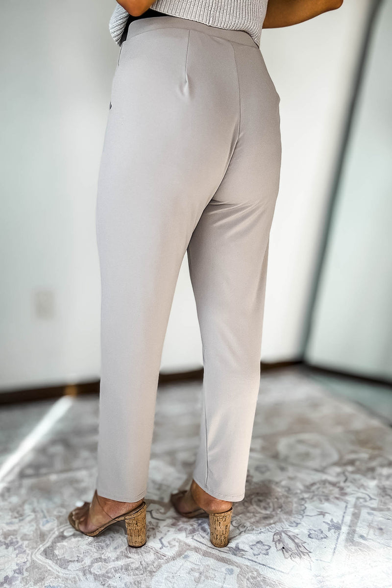Dress It Up Ash Mocha Stretch Dress Pants