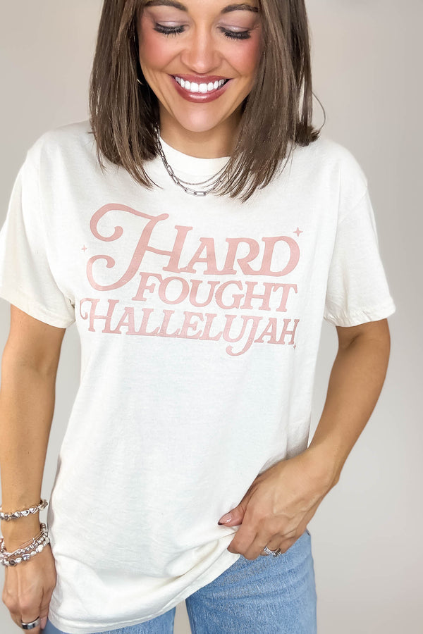 Hard Fought Hallelujah Graphic Heavy Cotton Tee
