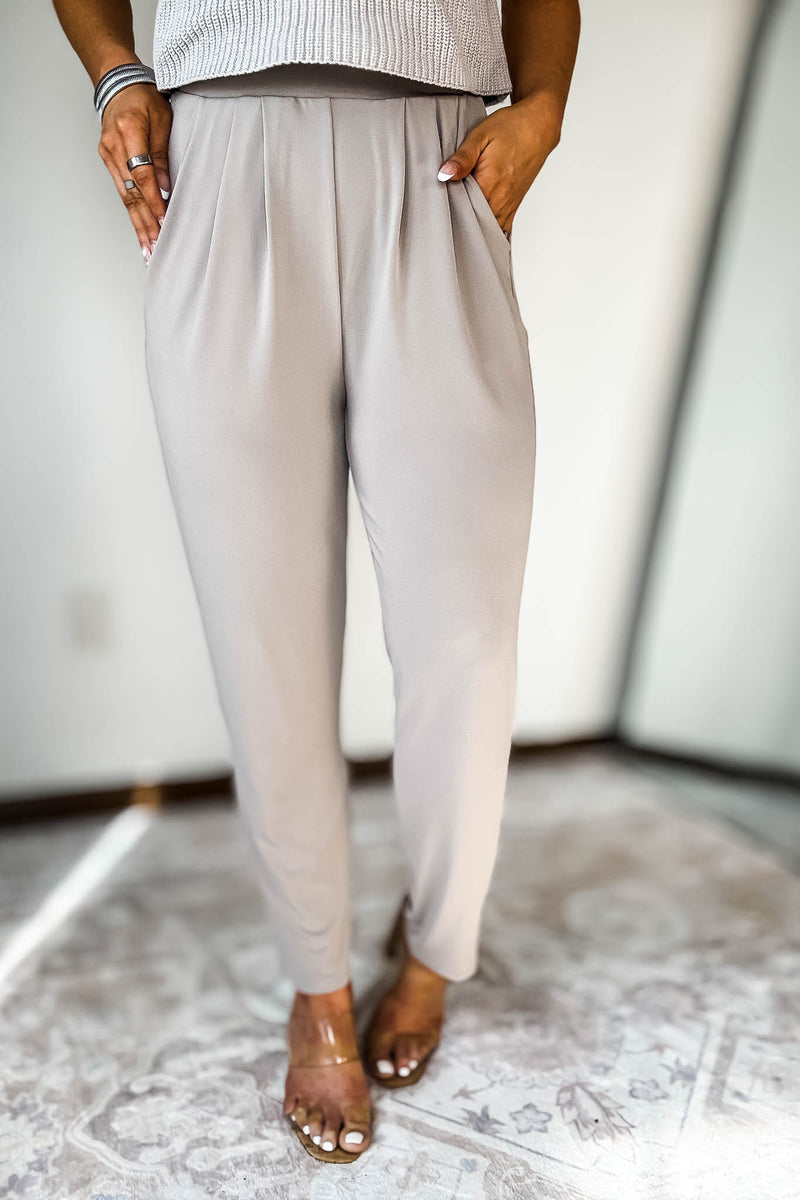 Dress It Up Ash Mocha Stretch Dress Pants