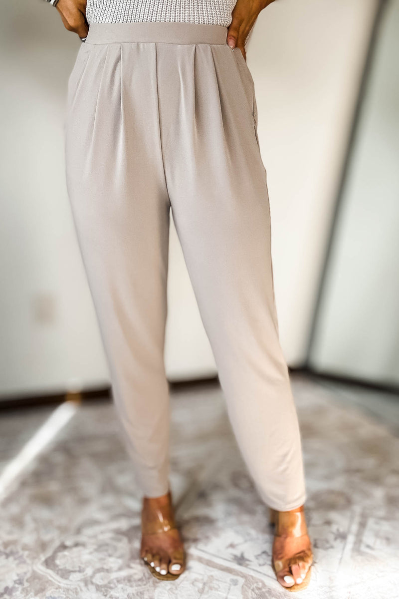 Dress It Up Ash Mocha Stretch Dress Pants