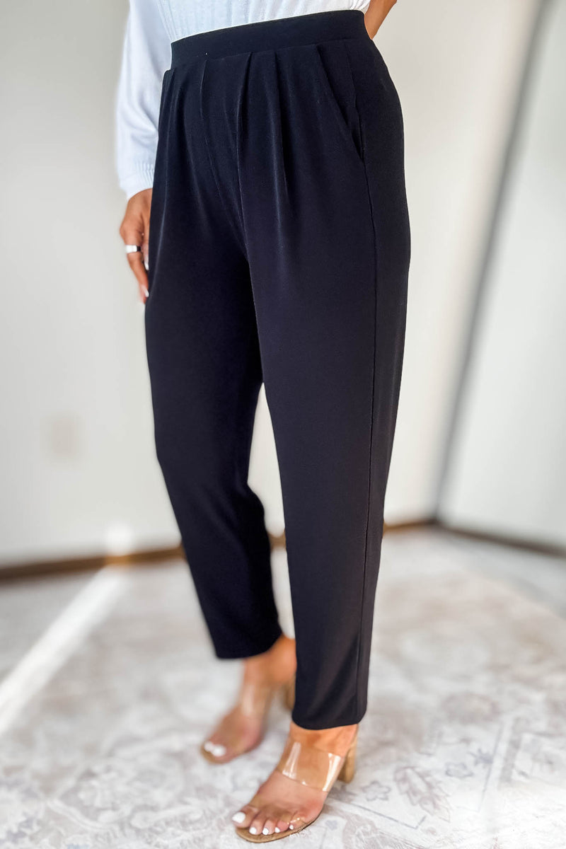 Dress It Up Black Stretch Dress Pants