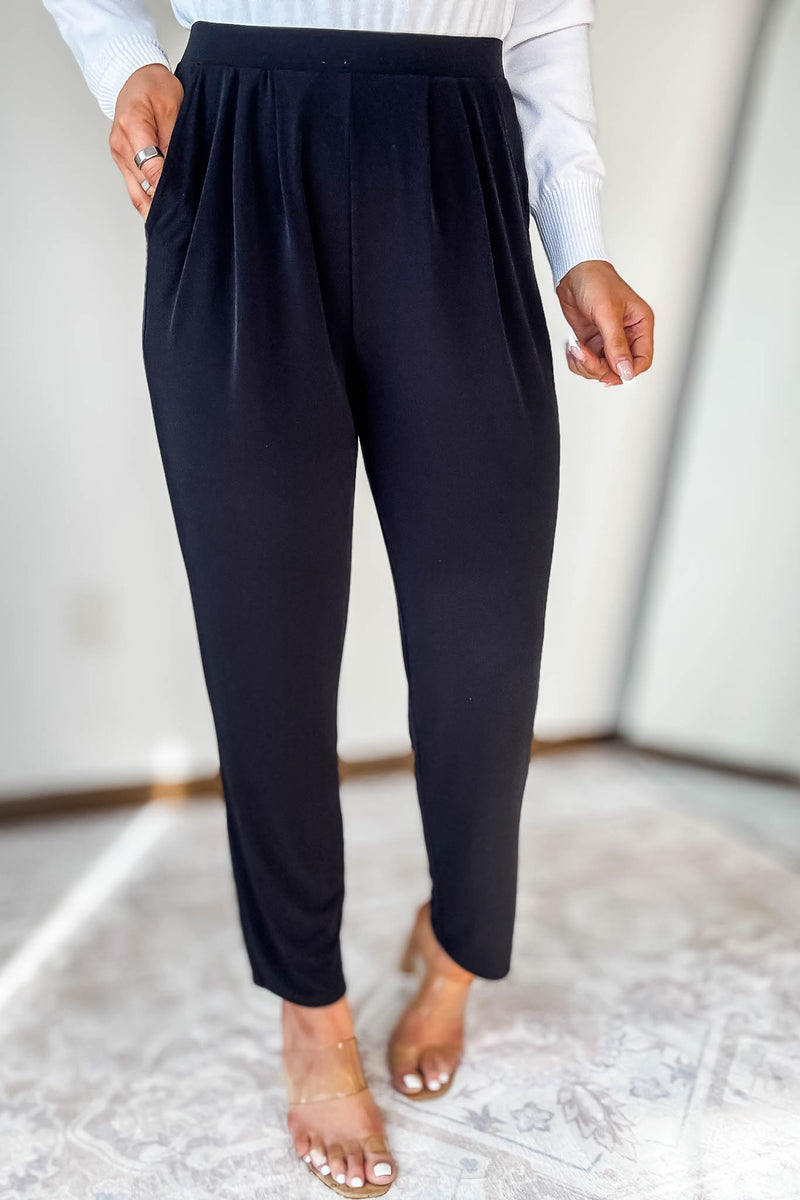 Dress It Up Black Stretch Dress Pants