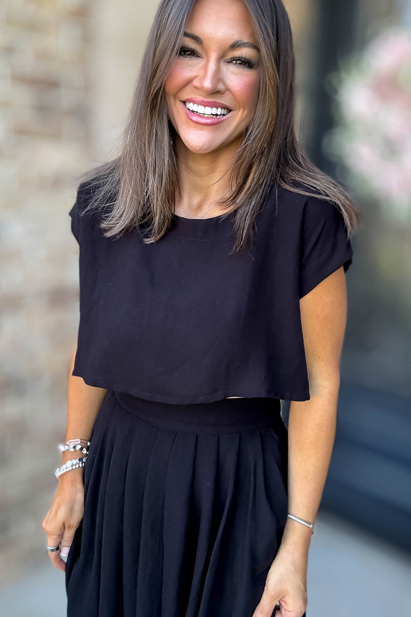 Mable I'm Choosing Happiness Black Top
