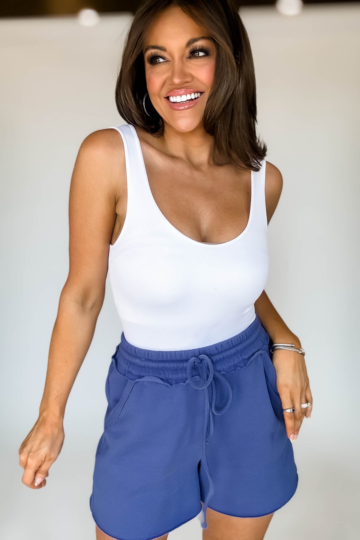 Raw Hem Marlin Draw String Fleece Shorts – Stella Rae’s