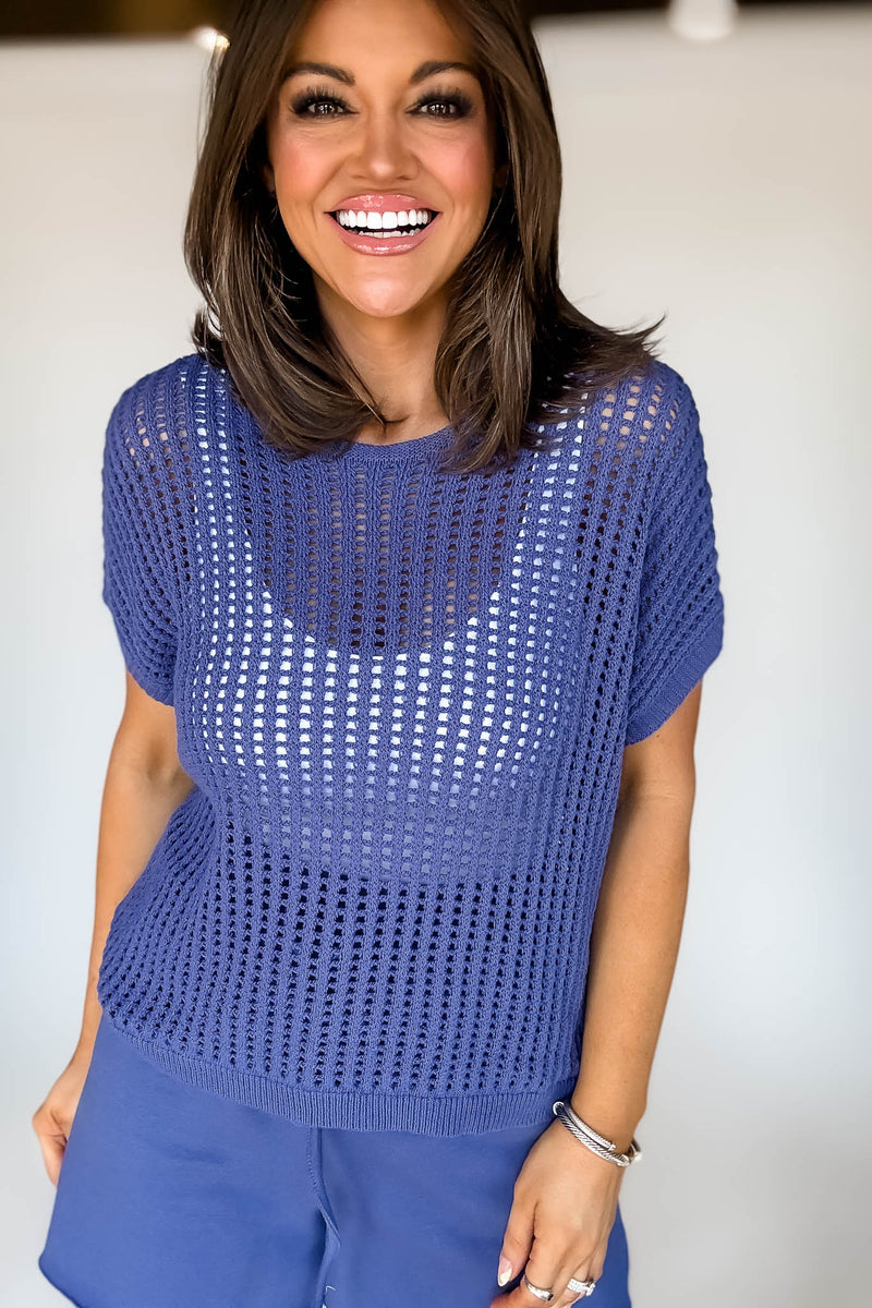 Crochet Knit Marlin Sweater