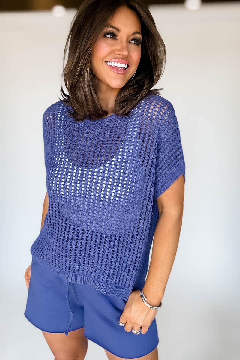 Crochet Knit Marlin Sweater