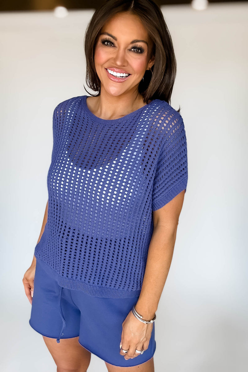 Crochet Knit Marlin Sweater