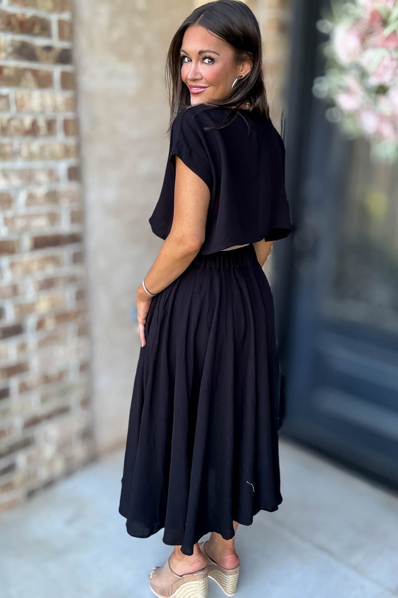Mable I'm Choosing Happiness Black Skirt