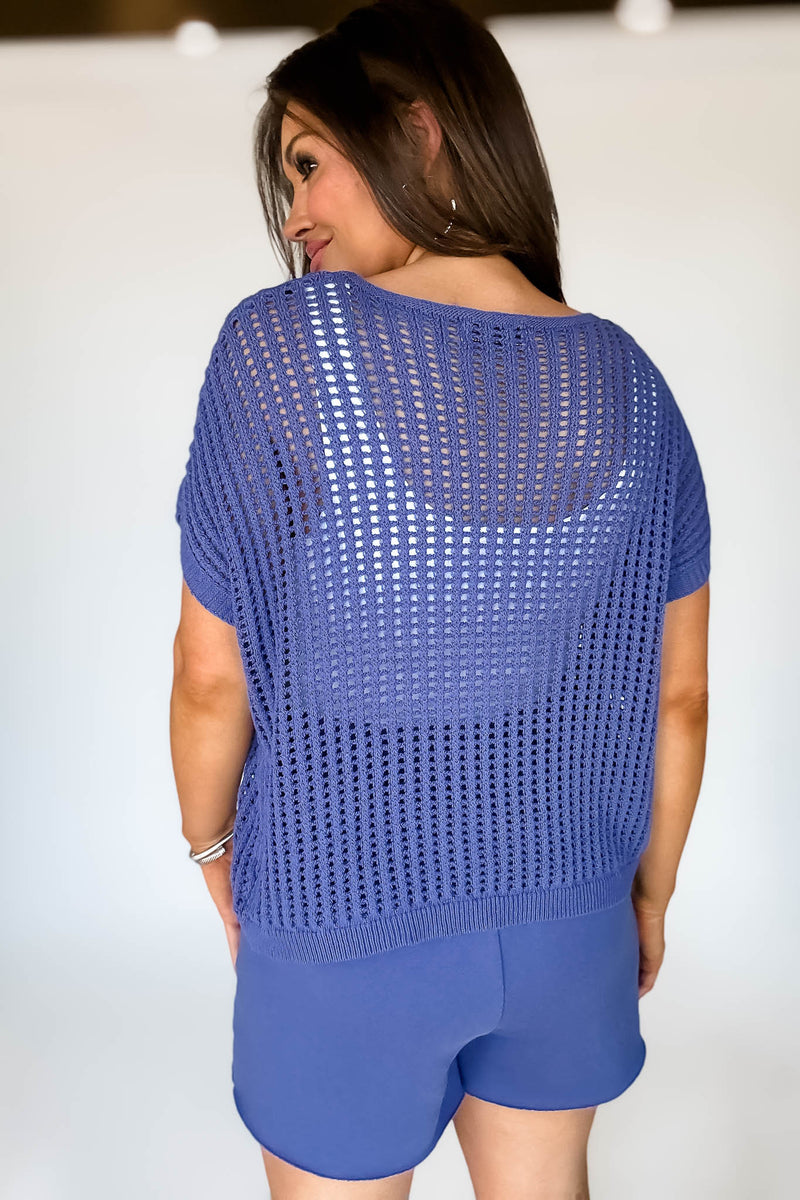 Crochet Knit Marlin Sweater