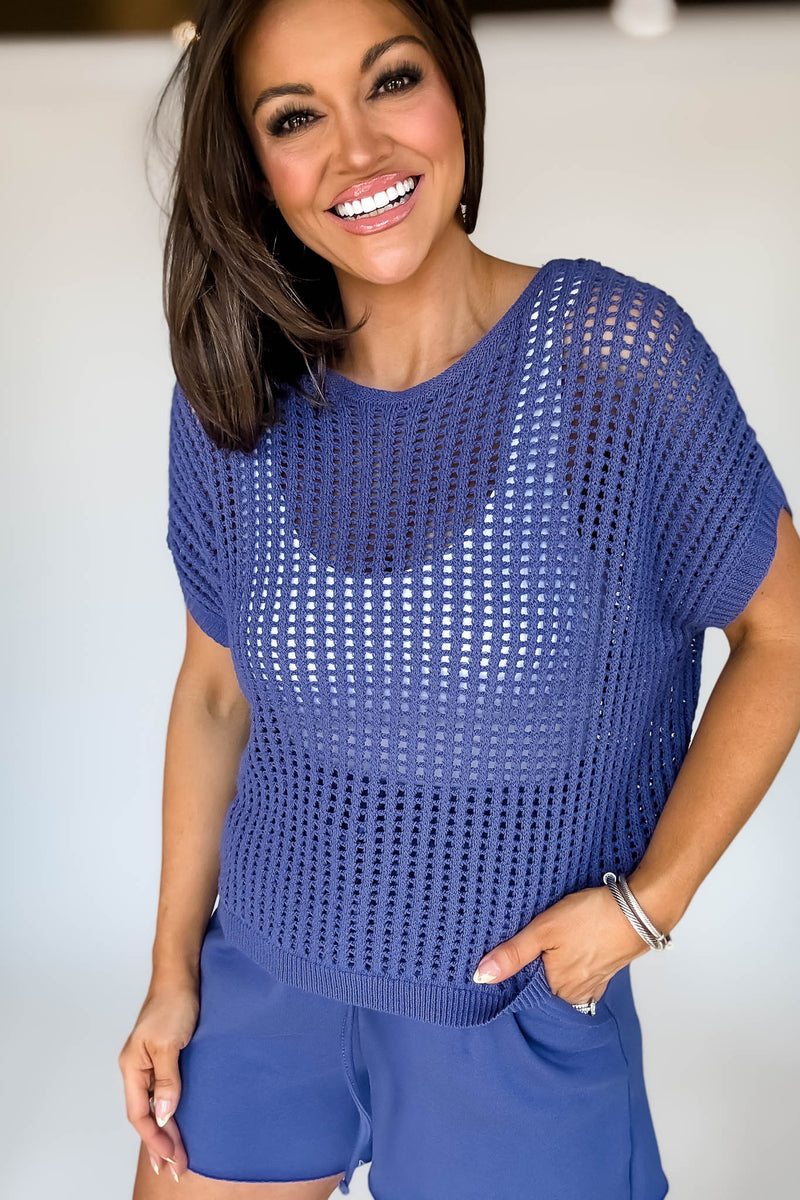 Crochet Knit Marlin Sweater