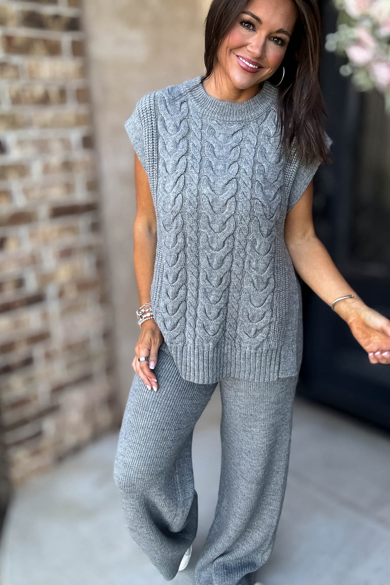 Mable Feels Like Home Heather Grey Pants