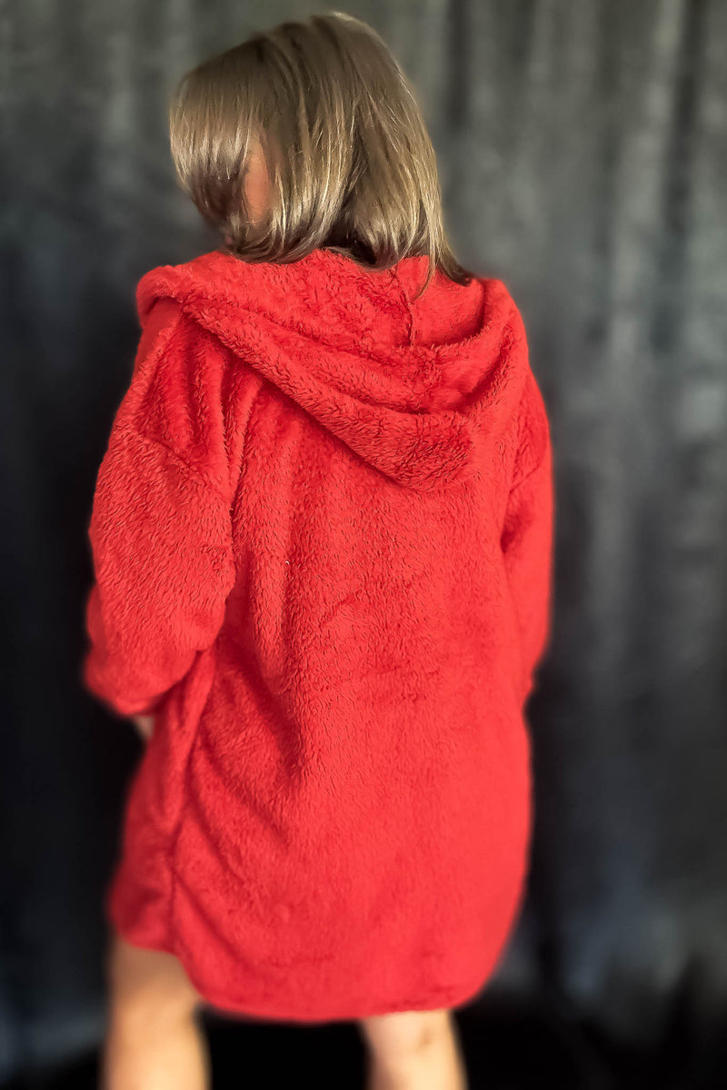 Cozy Fleece 3 Piece Cardigan Pajama Set