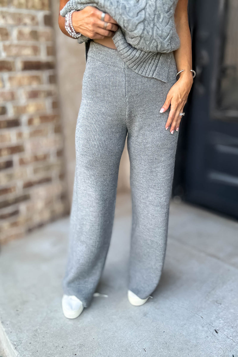 Mable Feels Like Home Heather Grey Pants