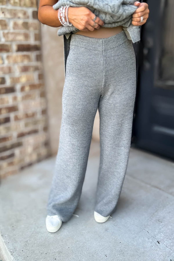 Mable Feels Like Home Heather Grey Pants