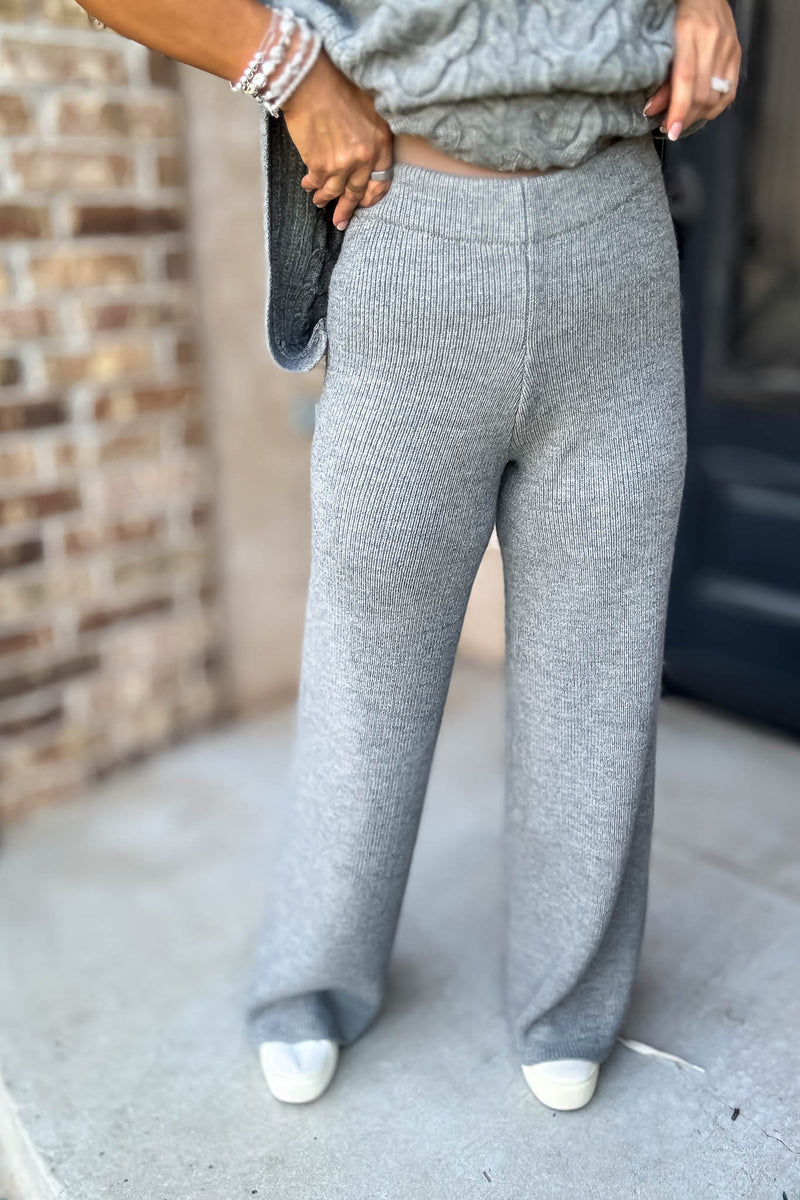 Mable Feels Like Home Heather Grey Pants