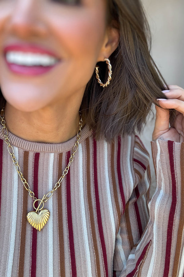 Twisted Wire Hoop Earrings