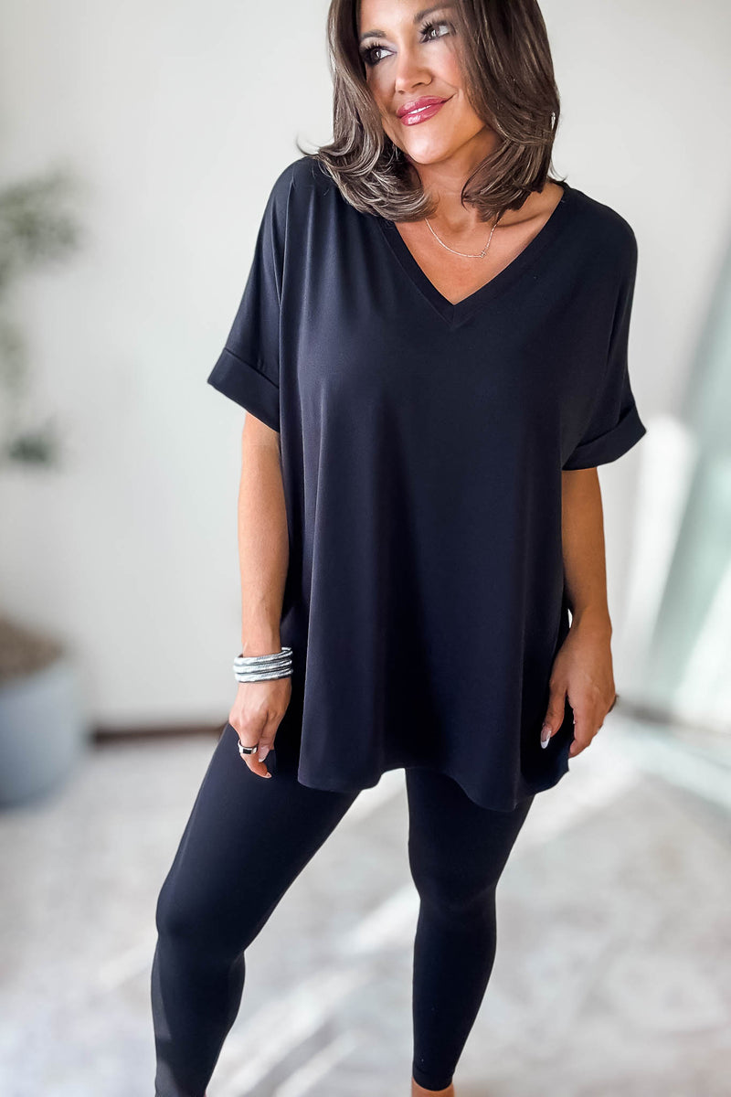 Beautiful Dreamer Black Top And Legging Set