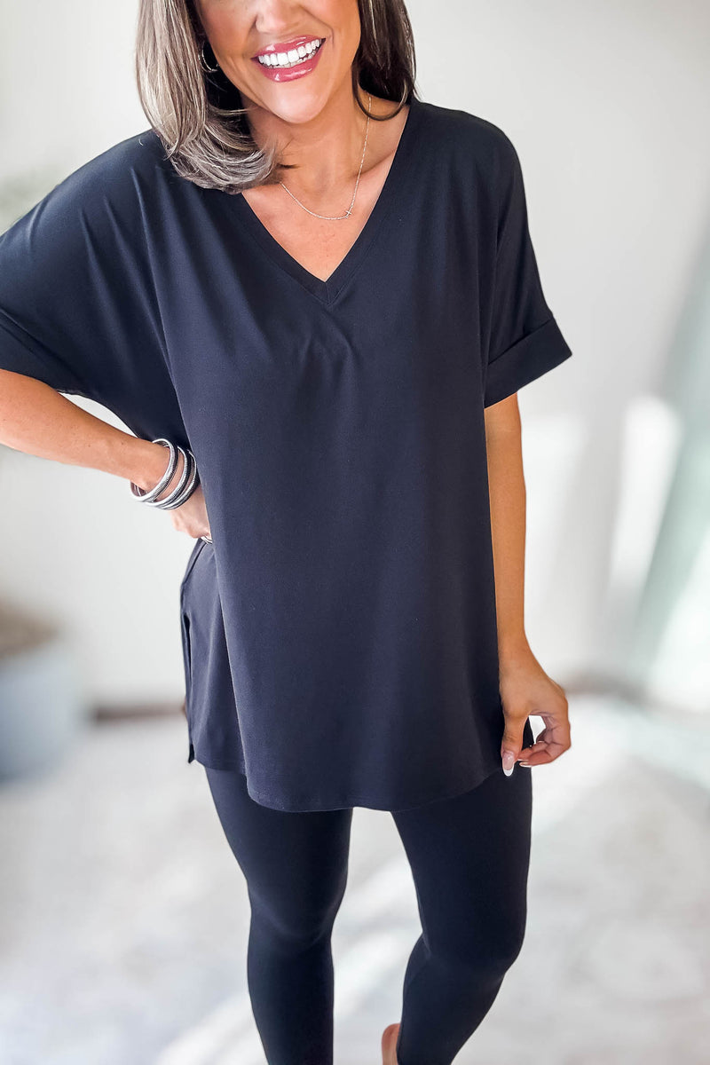 Beautiful Dreamer Black Top And Legging Set