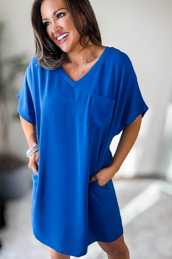 Influencer Classic Blue Airflow Dress
