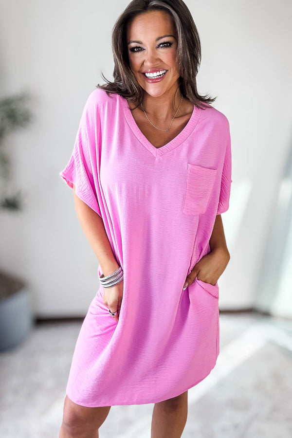 Influencer Candy Pink Airflow Dress