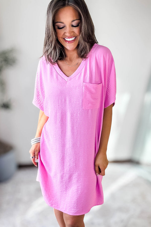 Influencer Candy Pink Airflow Dress