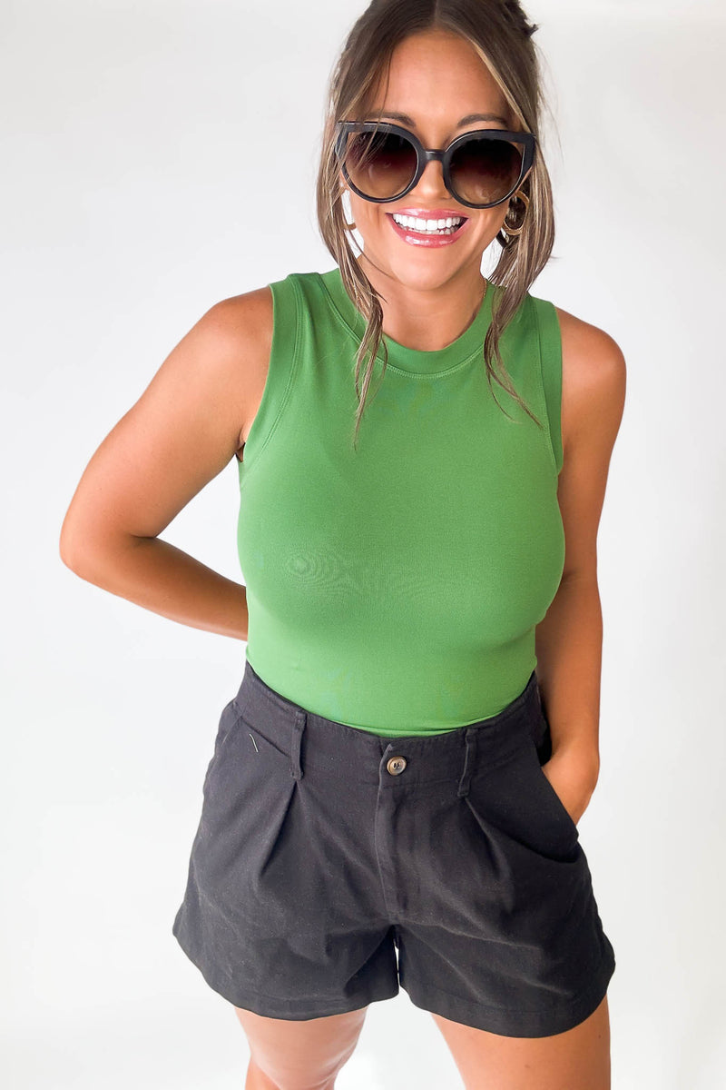 Effortless Attitude Black High Waist Denim Shorts