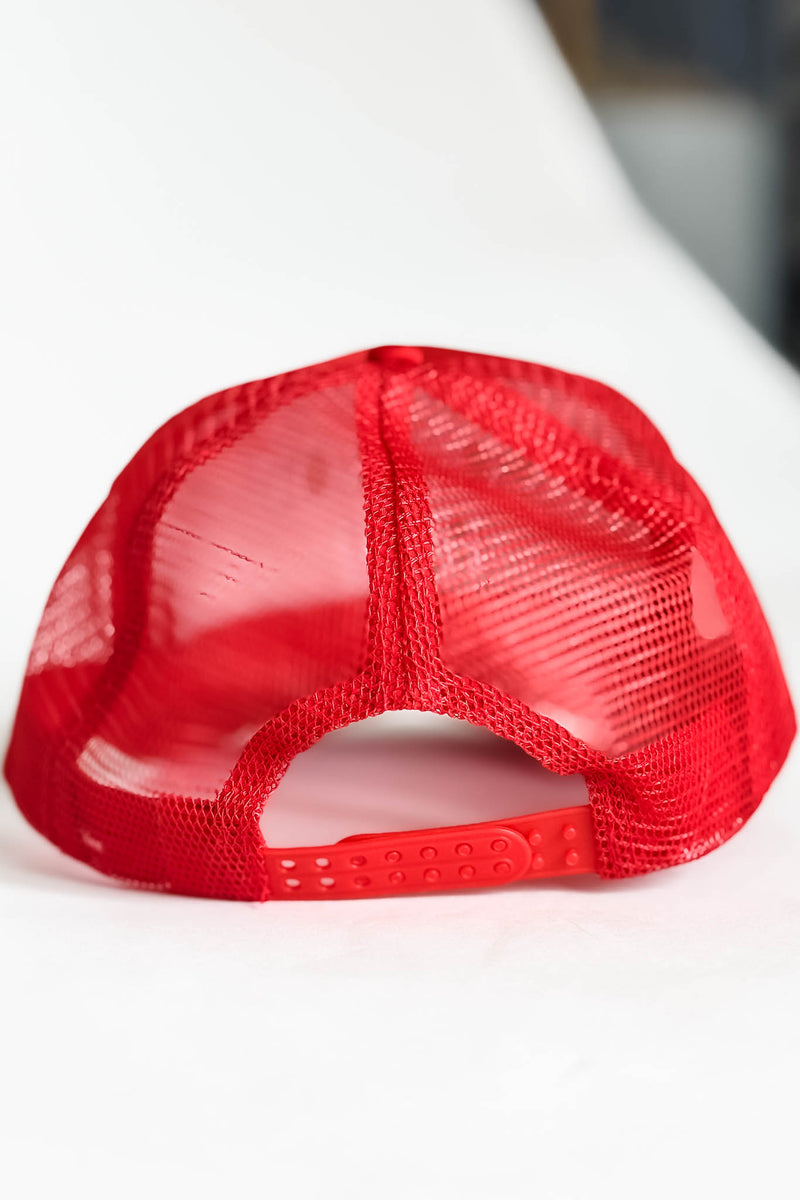 The Red Cowboy Hat Baseball Mesh Cap