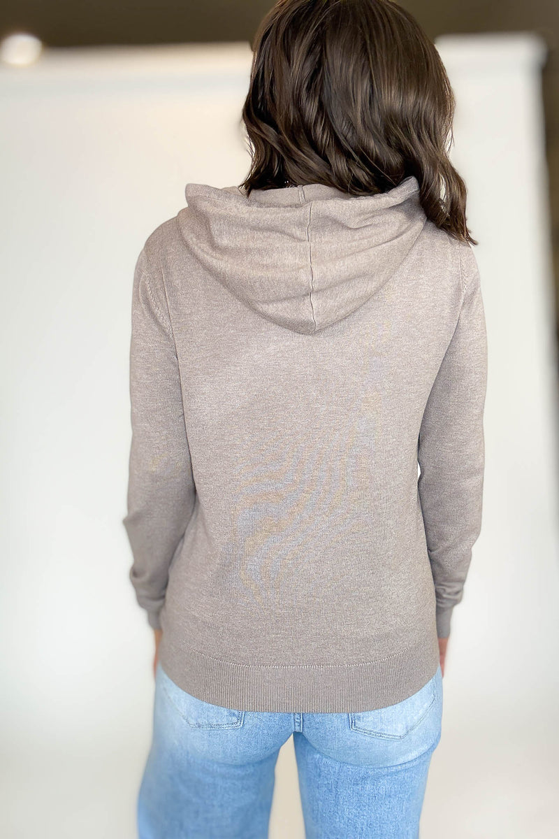 PINK FRIDAY Camel Women's Sweater Hoodie With Front Pocket