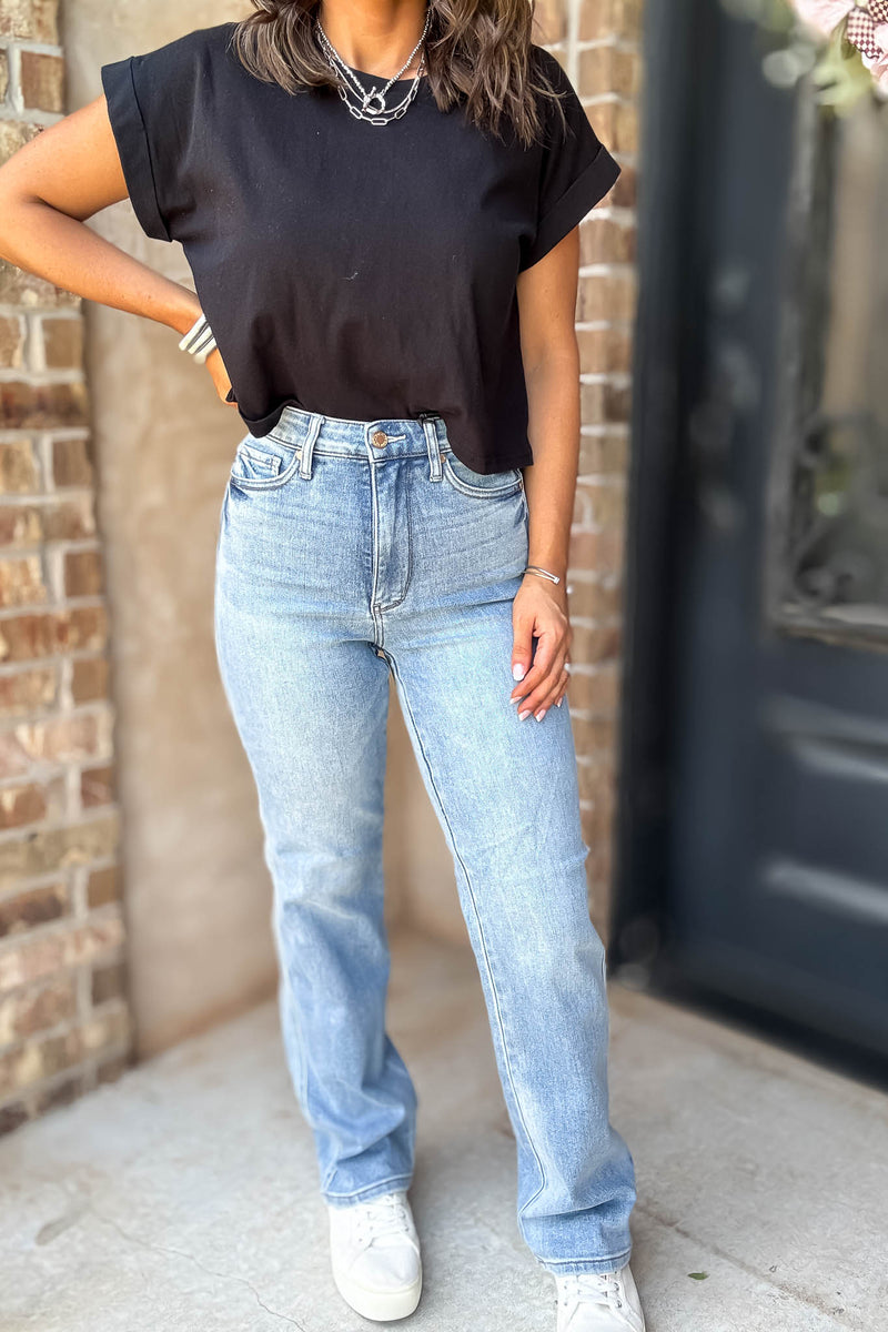 Judy Blue True To Size Tummy Control Straight