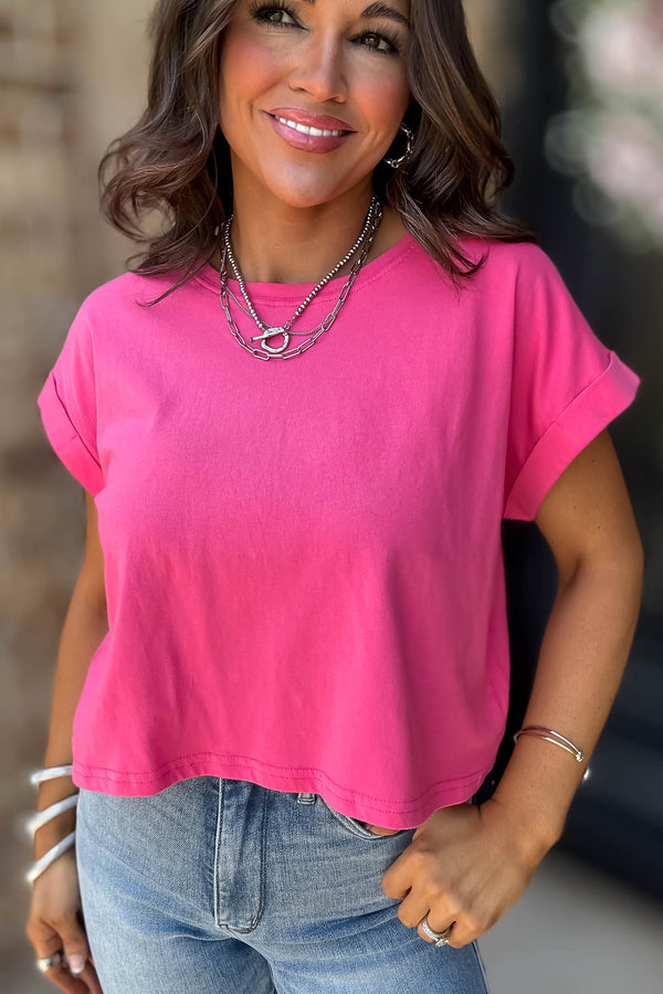 Attractive Beginnings Hot Pink Top