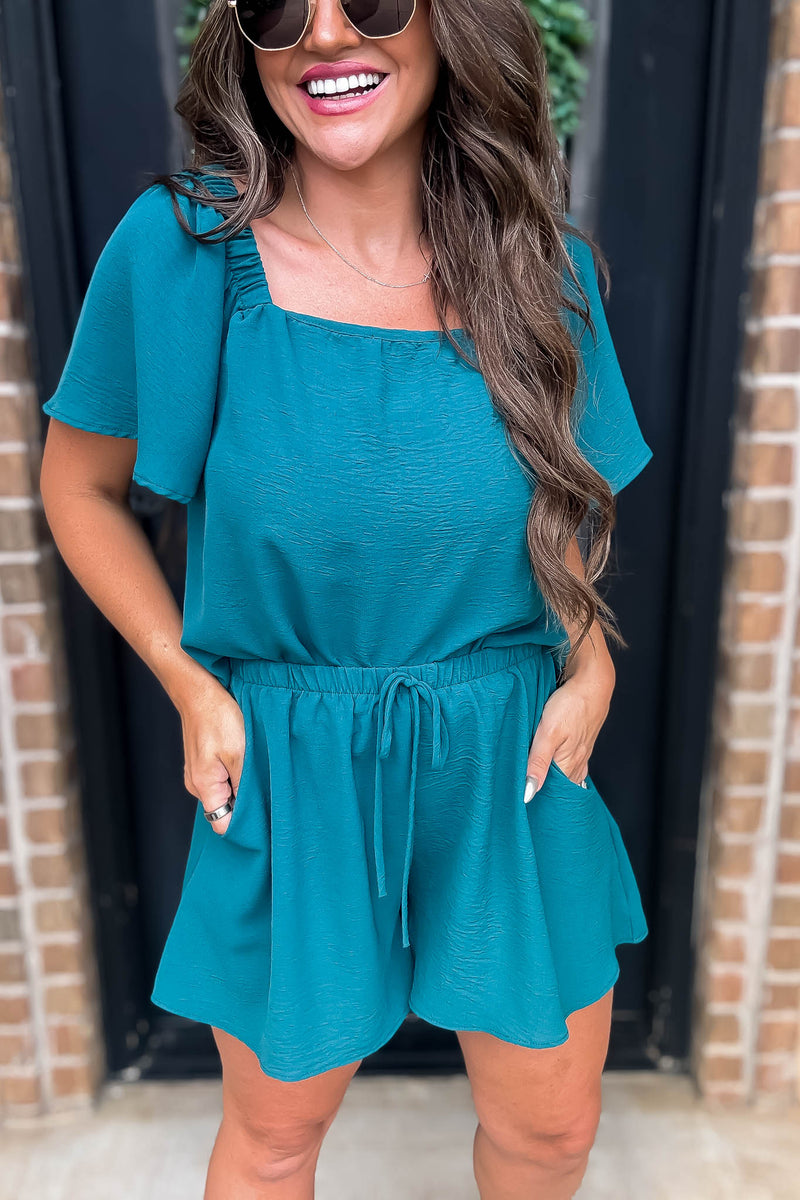 Get Obsessed Teal Shorts