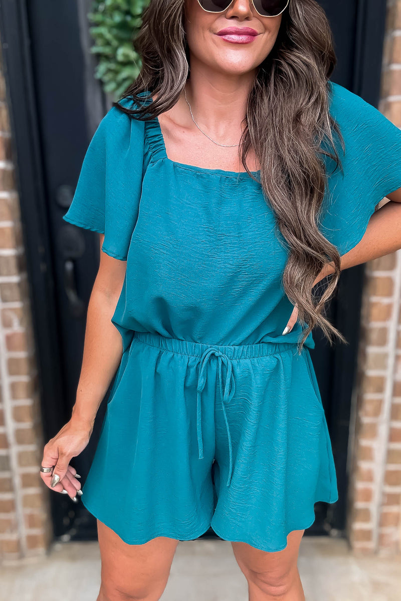 Get Obsessed Teal Shorts