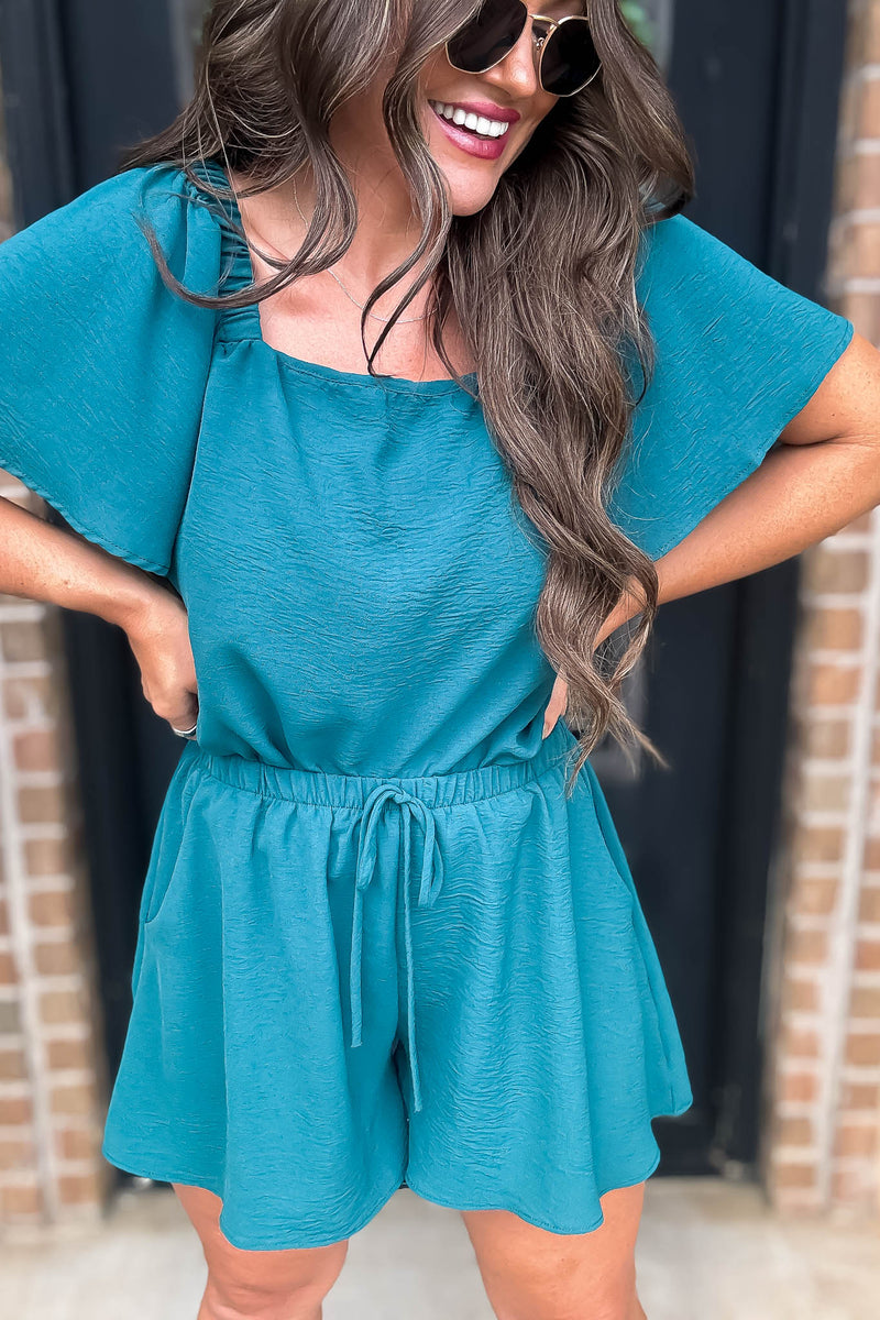 Get Obsessed Teal Shorts