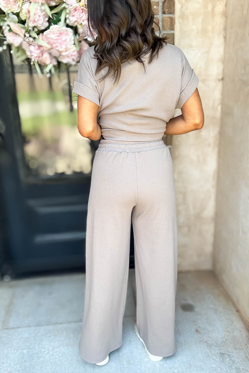 Retreat Ash Mocha Ribbed Pants